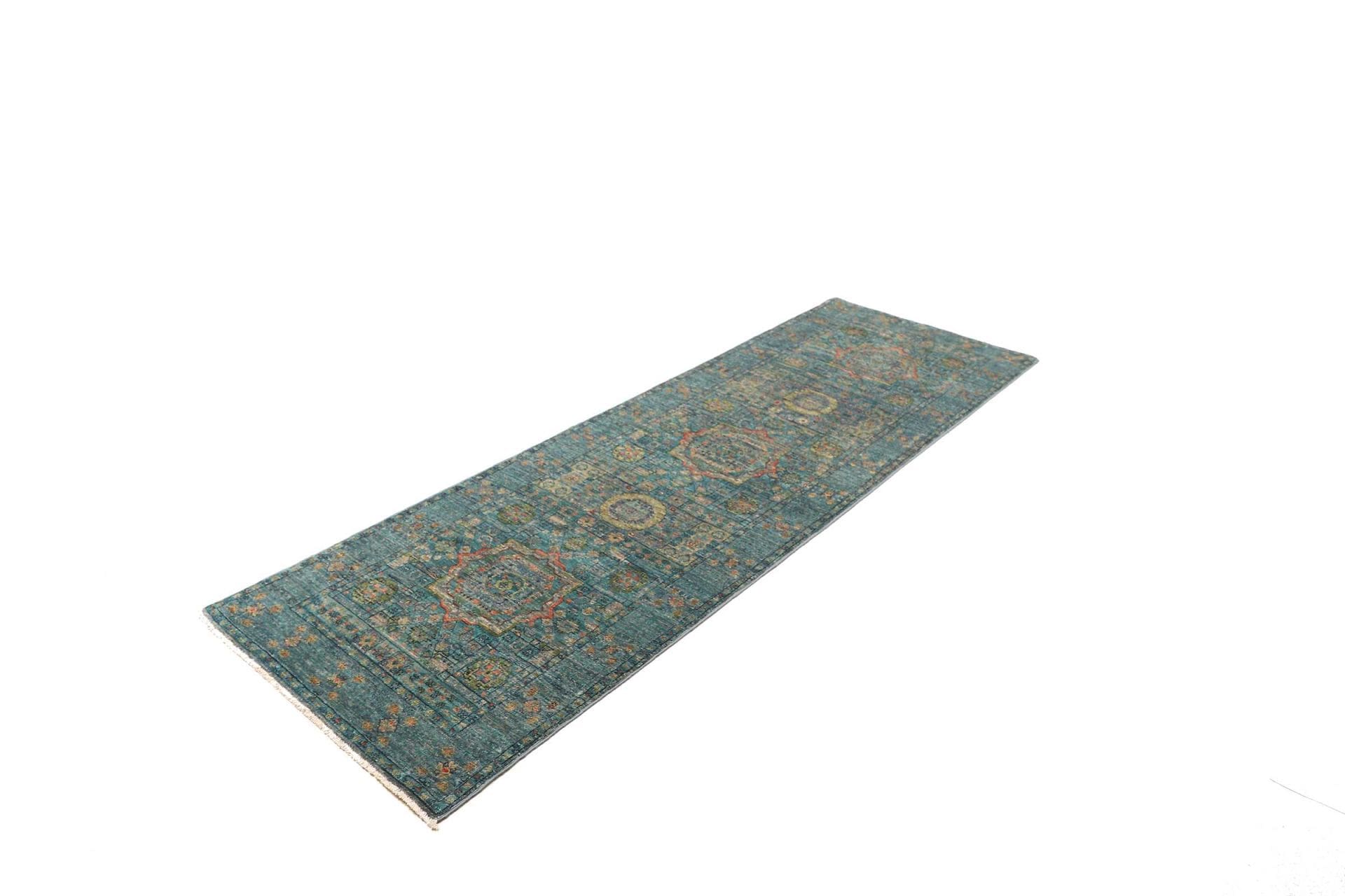 Handgeknüpfter Mamluk Orientteppich, 83 × 245 cm, Wolle