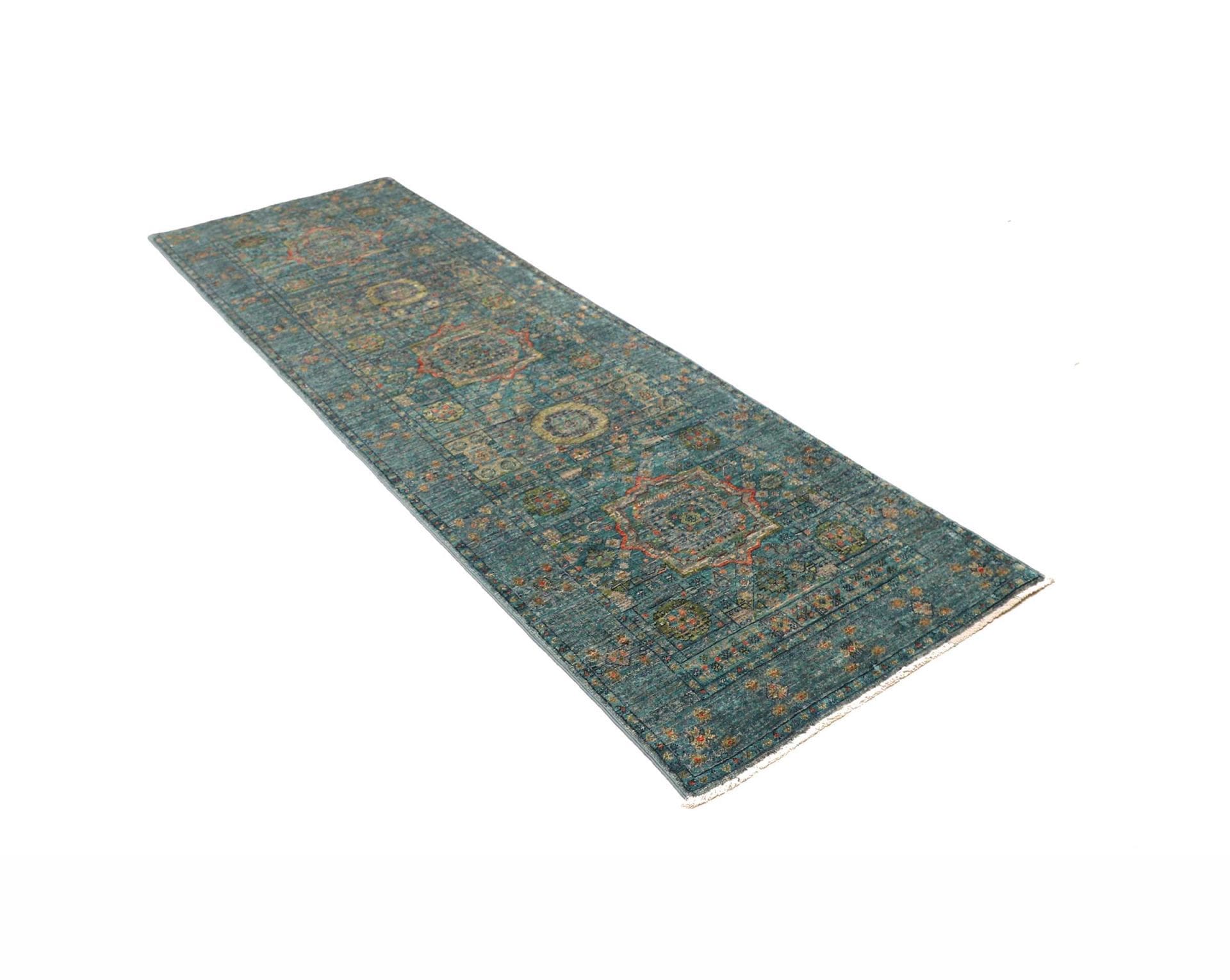 Handgeknüpfter Mamluk Orientteppich, 83 × 245 cm, Wolle
