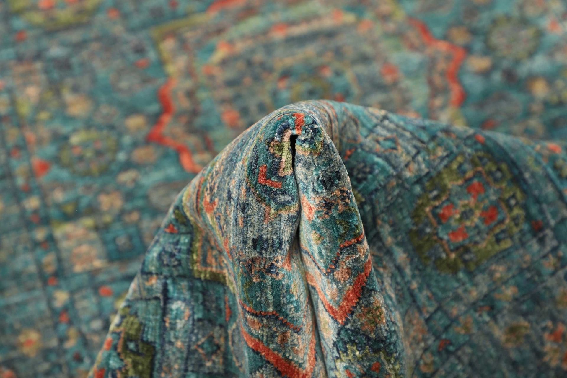 Handgeknüpfter Mamluk Orientteppich, 83 × 245 cm, Wolle