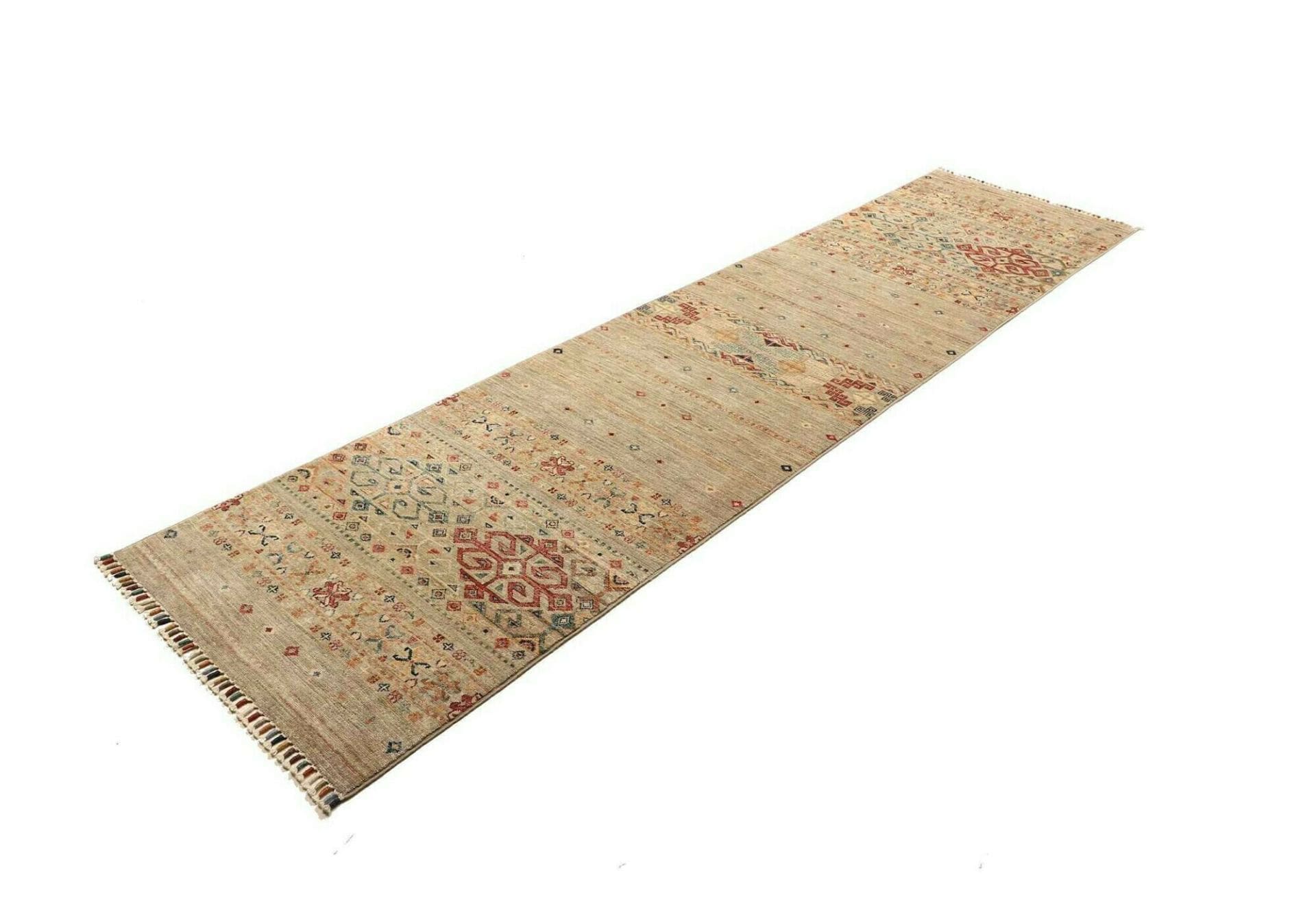 Handgeknüpfter Samarkand Orientteppich, 79 × 290 cm, Wolle