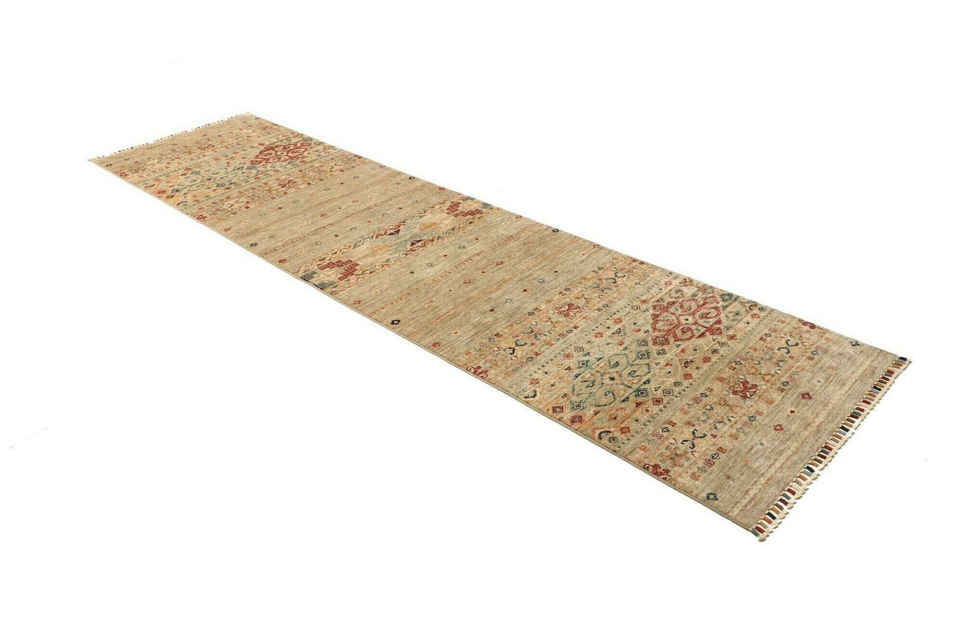 Handgeknüpfter Samarkand Orientteppich, 79 × 290 cm, Wolle