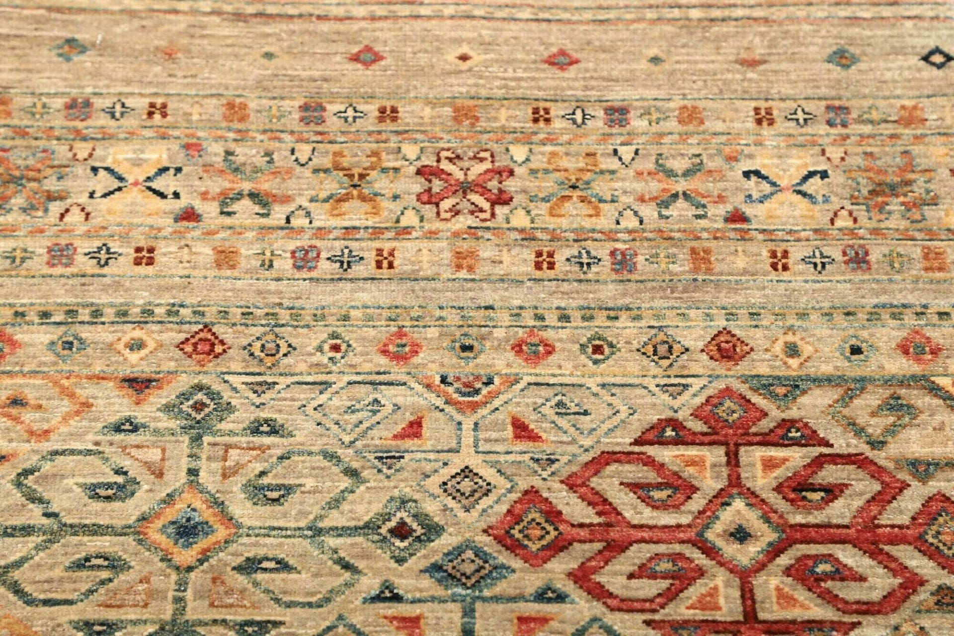 Handgeknüpfter Samarkand Orientteppich, 79 × 290 cm, Wolle