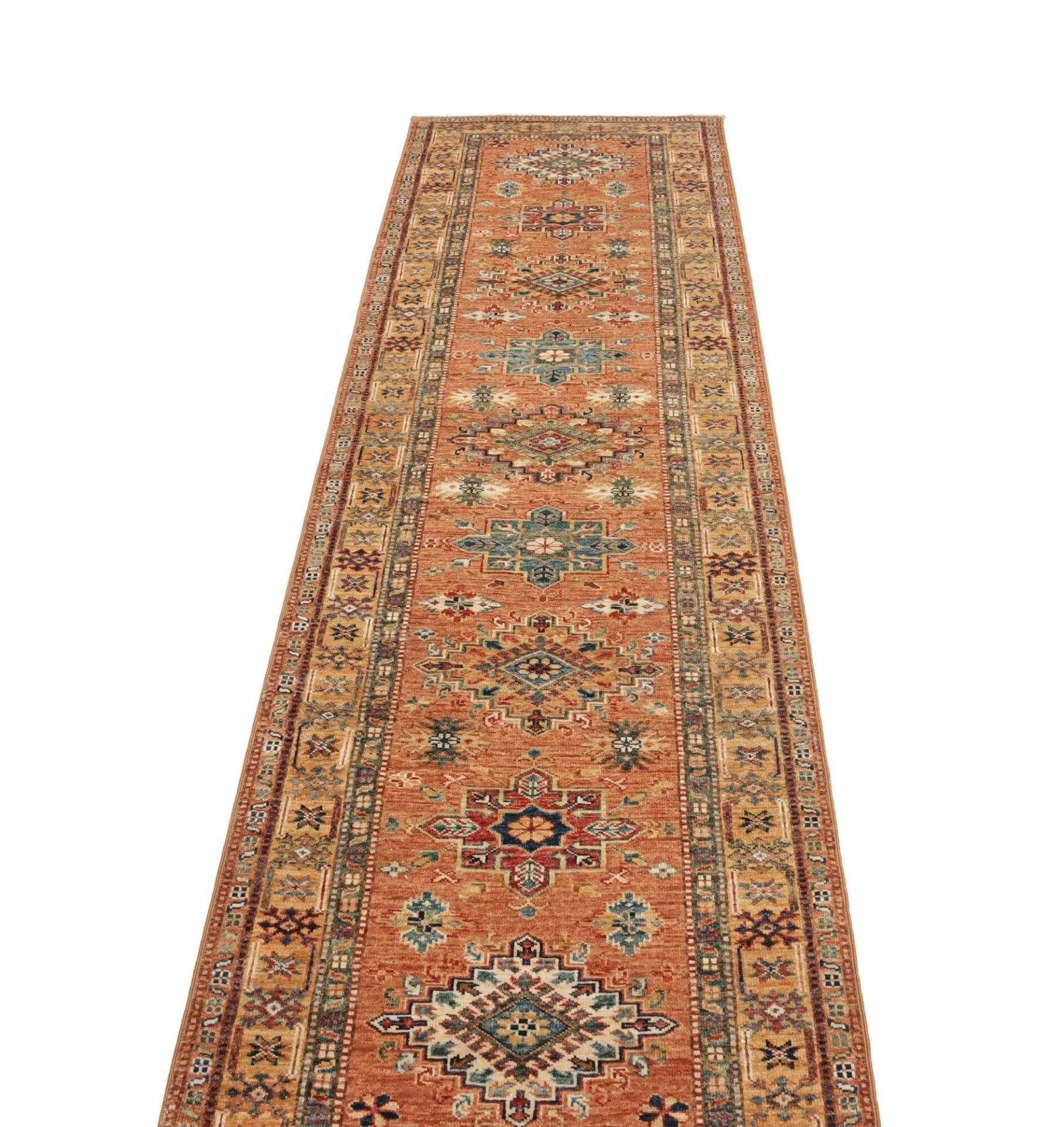 Kazak Orientteppich aus Pakistan, 81 × 297 cm