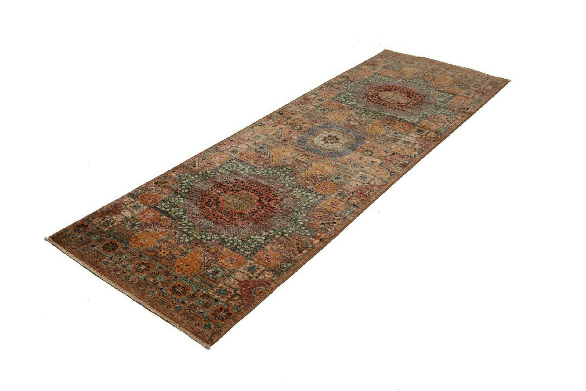 Handgeknüpfter Mamluk Orientteppich, 84 × 244 cm, Wolle