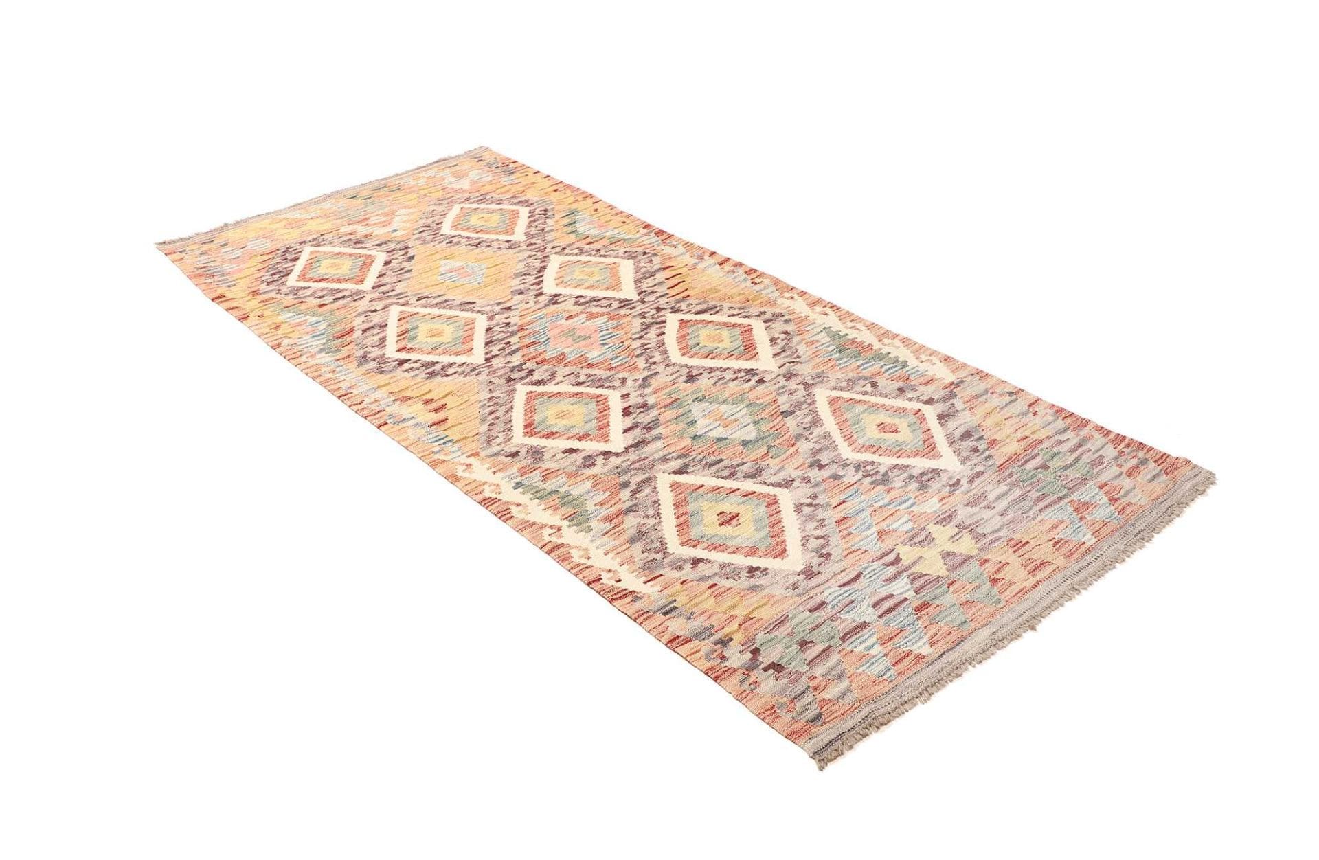 Kelim 103 × 215 cm aus Wolle, handgewebt