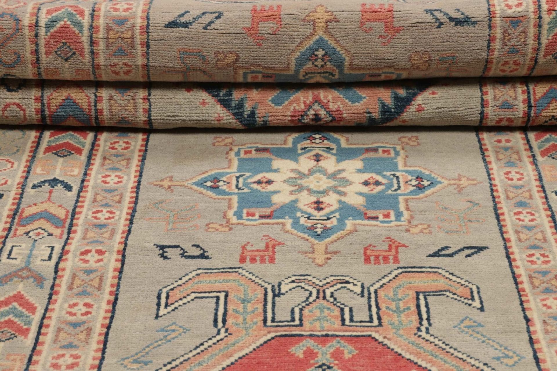 Kazak Orientteppich 85 × 286 cm aus Wolle, handgeknüpft