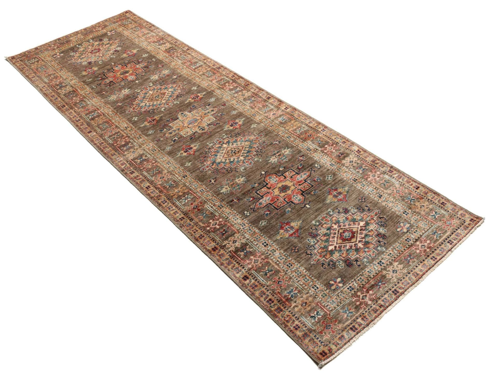 Handgeknüpfter Kazak Orientteppich 88 × 256 cm