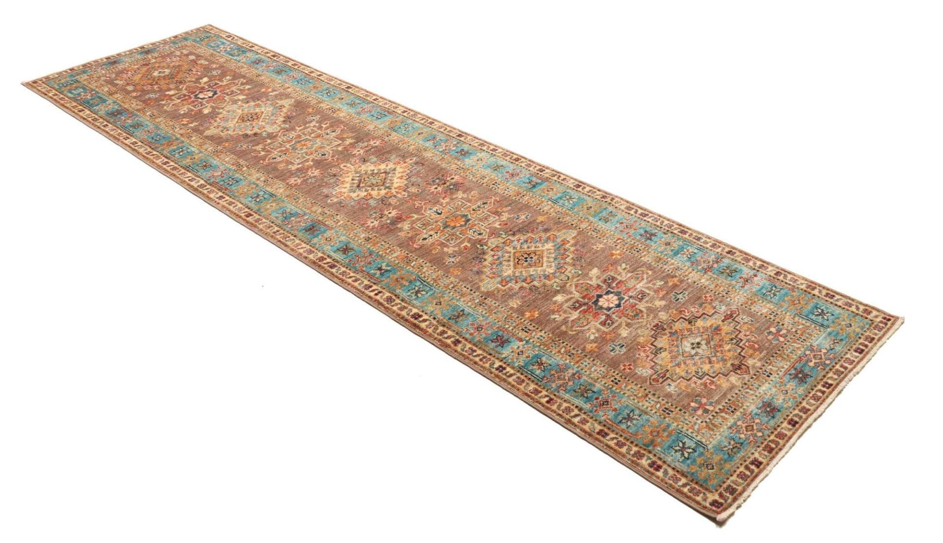 Handgeknüpfter Kazak Orientteppich, 85 × 298 cm, Wolle