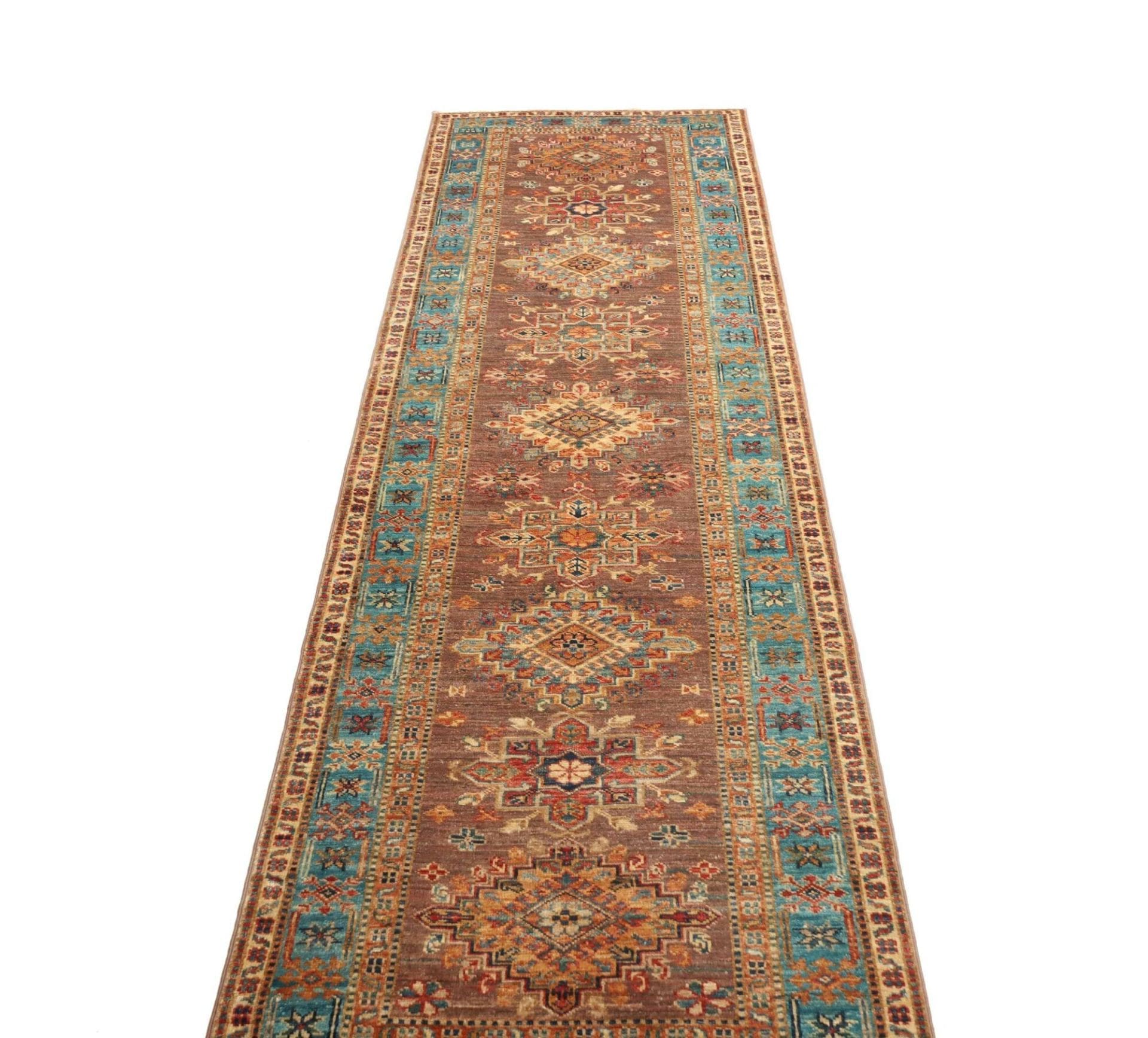 Handgeknüpfter Kazak Orientteppich, 85 × 298 cm, Wolle
