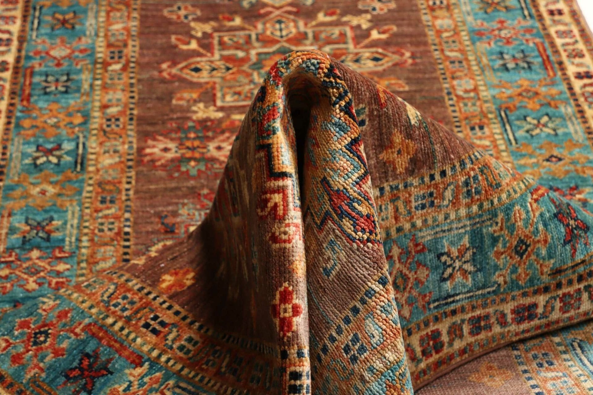 Handgeknüpfter Kazak Orientteppich, 85 × 298 cm, Wolle