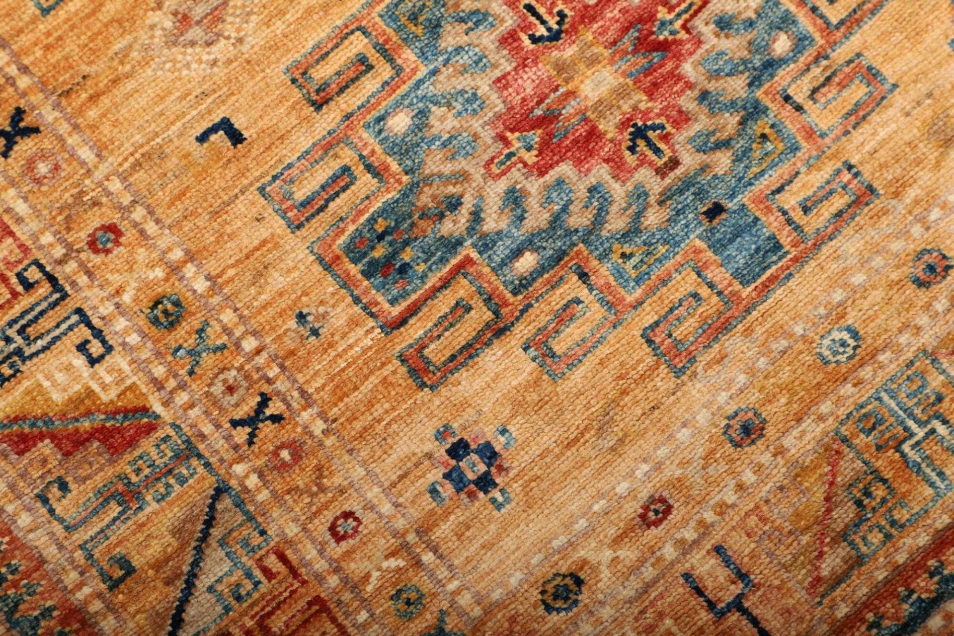kazak-orientteppich-82-x-252cm-handgeknupft-geometrisch-wolle-5 Handgeknüpfter Kazak Orientteppich, 82 × 252 cm, Wolle