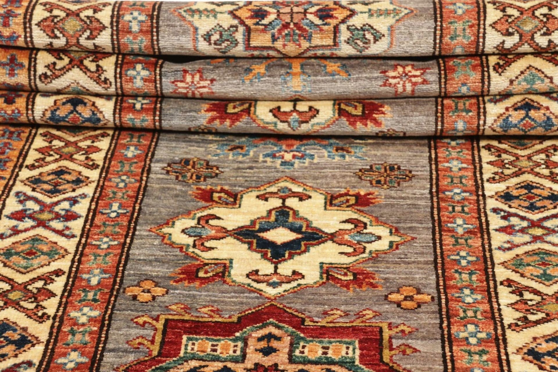 Handgeknüpfter Kazak Orientteppich, 86 × 291 cm, Wolle