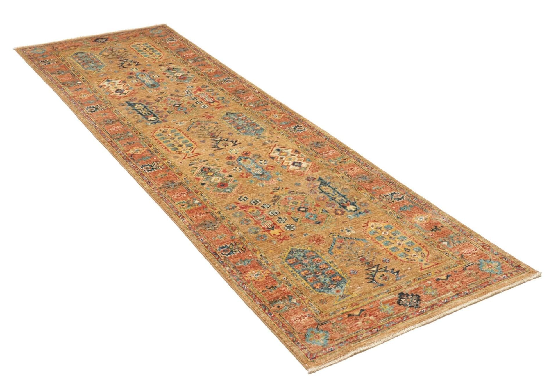 Handgeknüpfter Samarkand Orientteppich, 83 × 260 cm, Wolle