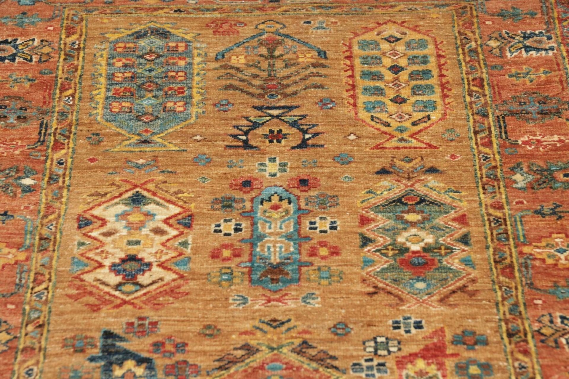Handgeknüpfter Samarkand Orientteppich, 83 × 260 cm, Wolle