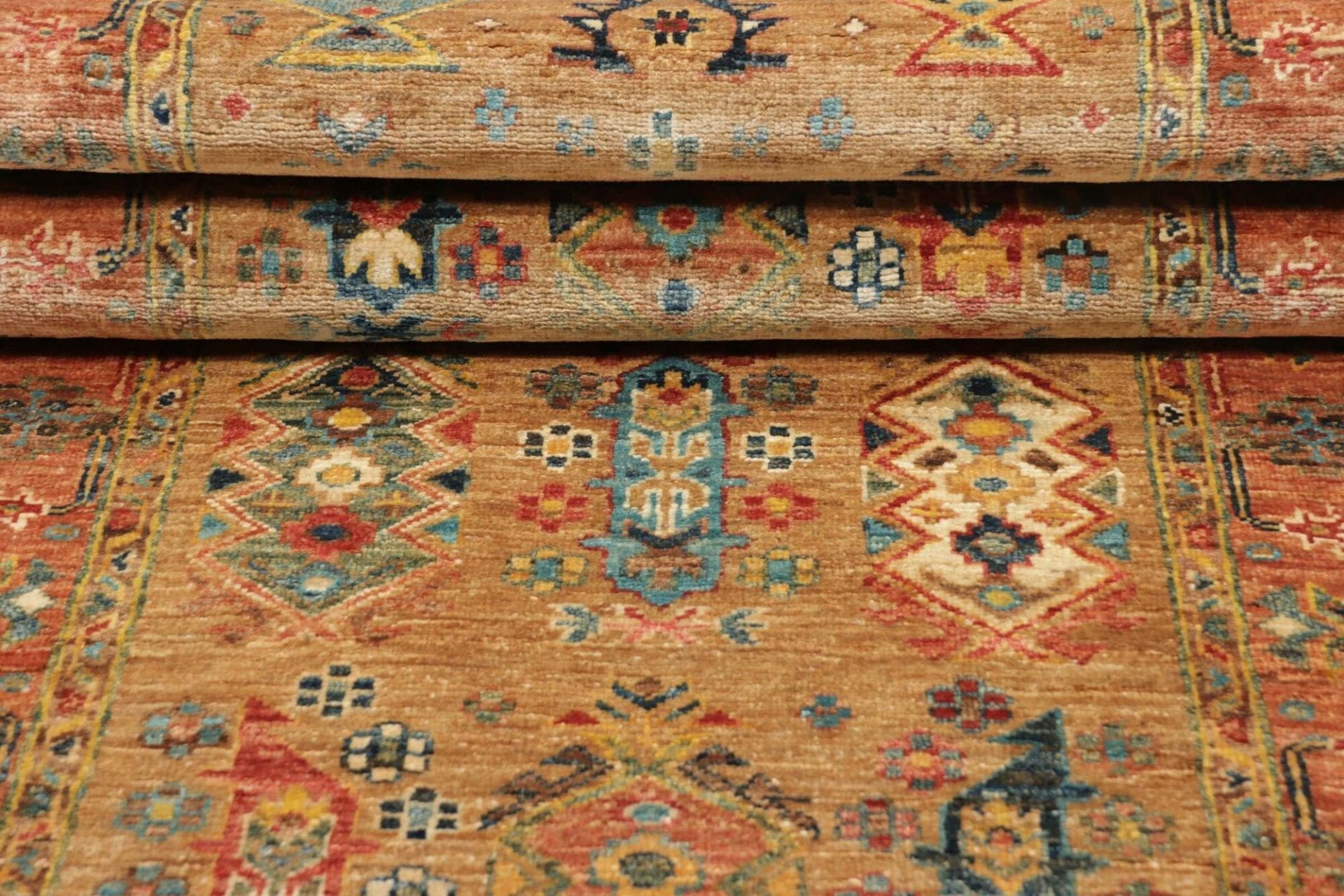 Handgeknüpfter Samarkand Orientteppich, 83 × 260 cm, Wolle