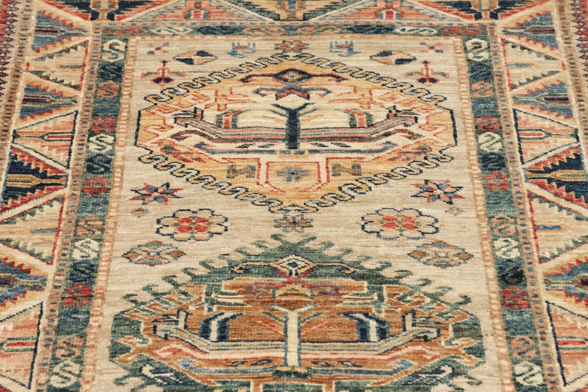 Kazak Orientteppich 87 × 255 cm aus Wolle, handgeknüpft