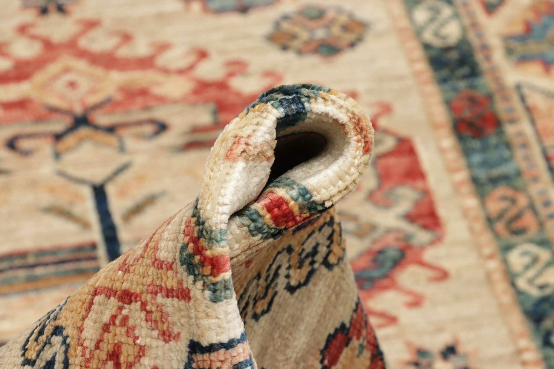 Kazak Orientteppich 87 × 255 cm aus Wolle, handgeknüpft