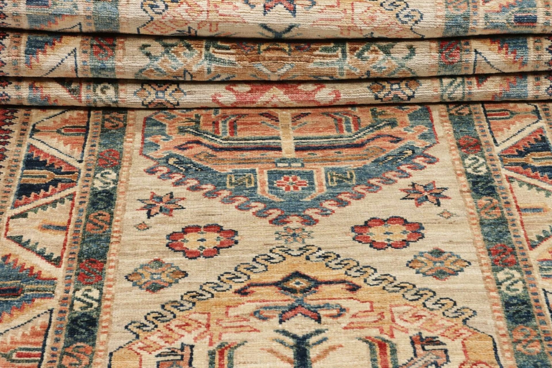 Kazak Orientteppich 87 × 255 cm aus Wolle, handgeknüpft