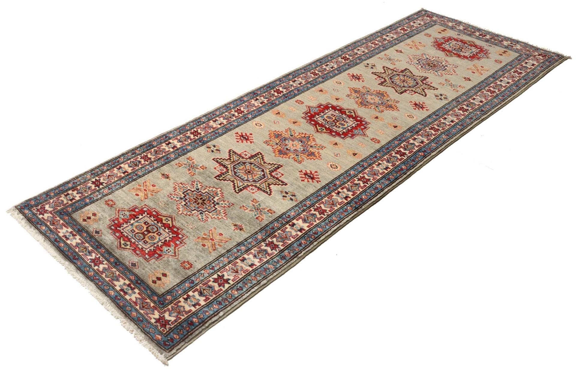Kazak Orientteppich 82 × 243 cm aus Wolle, handgeknüpft