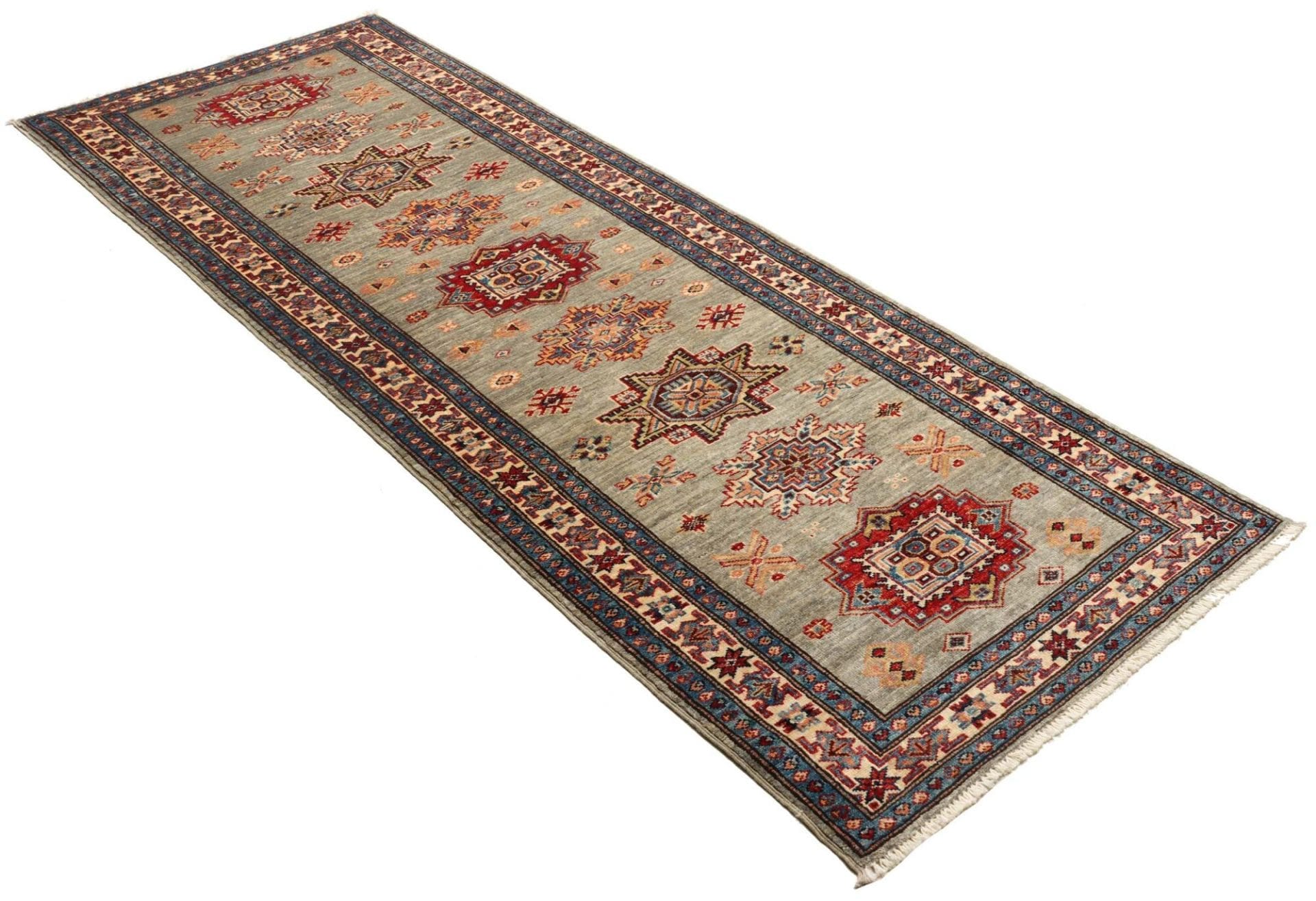 Kazak Orientteppich 82 × 243 cm aus Wolle, handgeknüpft