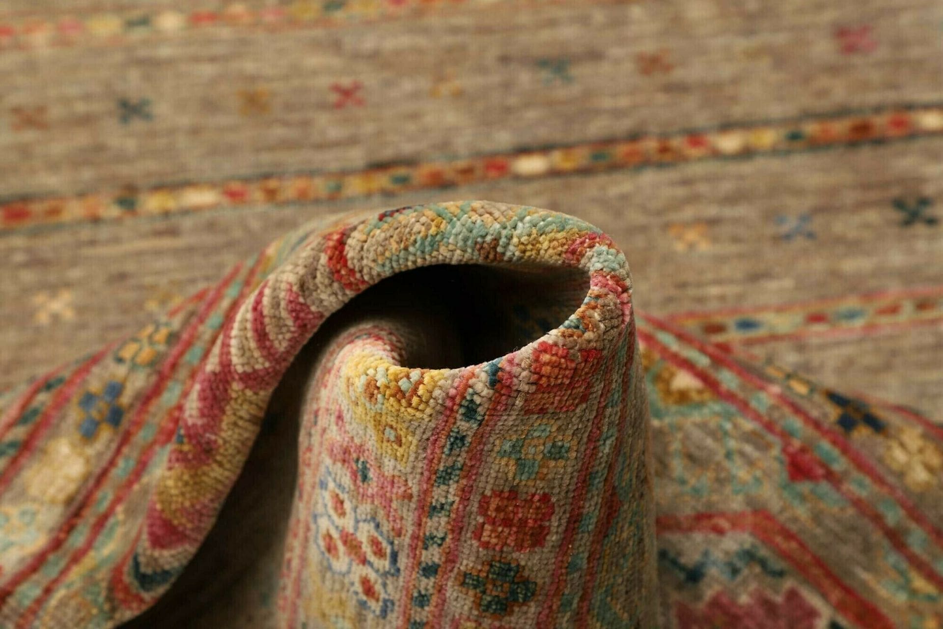Handgeknüpfter Samarkand Orientteppich 84 × 289 cm