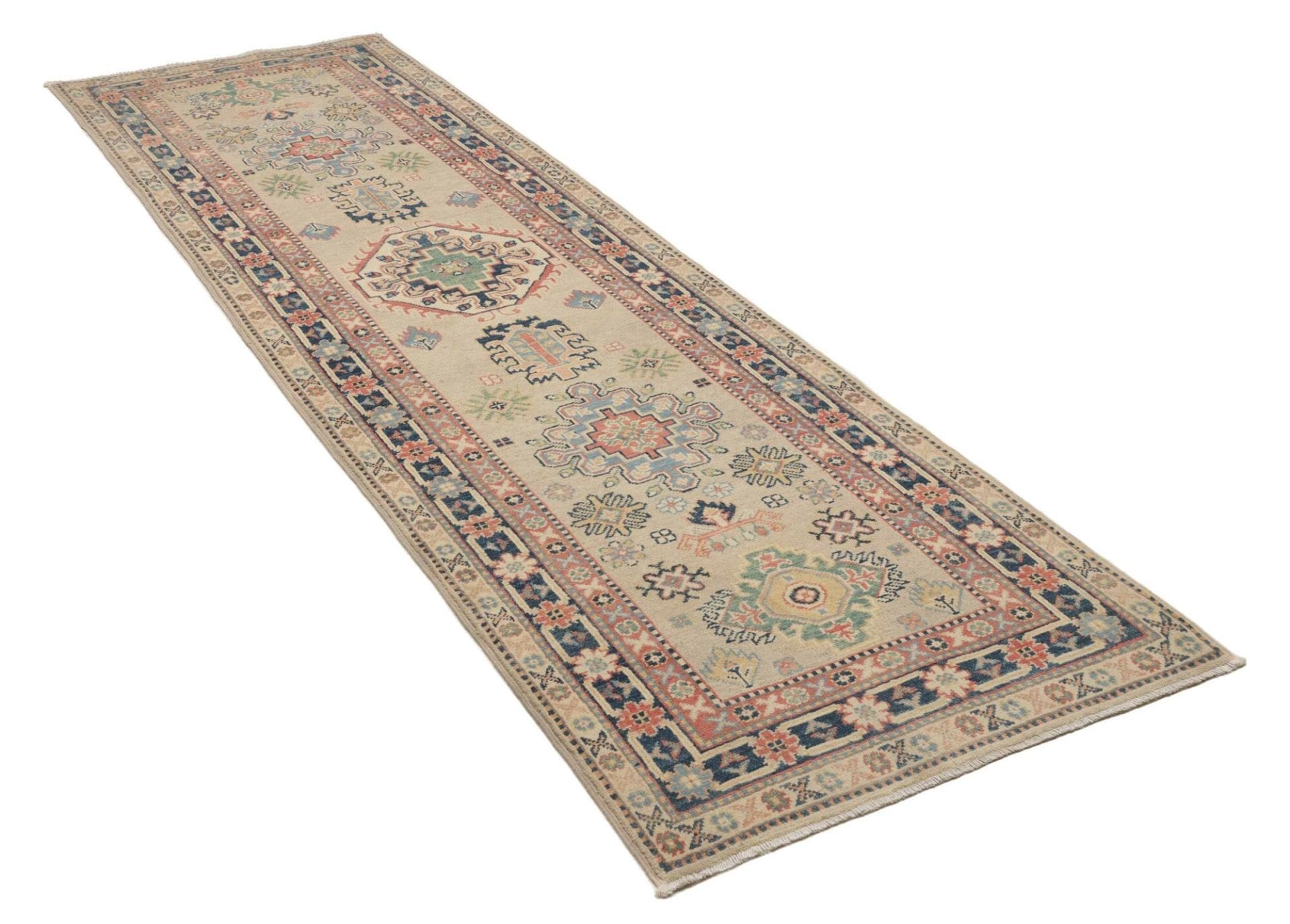 Handgeknüpfter Kazak Orientteppich, 88 × 280 cm, Wolle