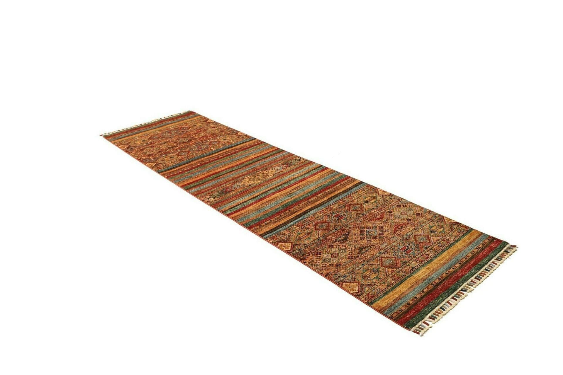 Handgeknüpfter Samarkand Orientteppich, 85 × 282 cm, Wolle