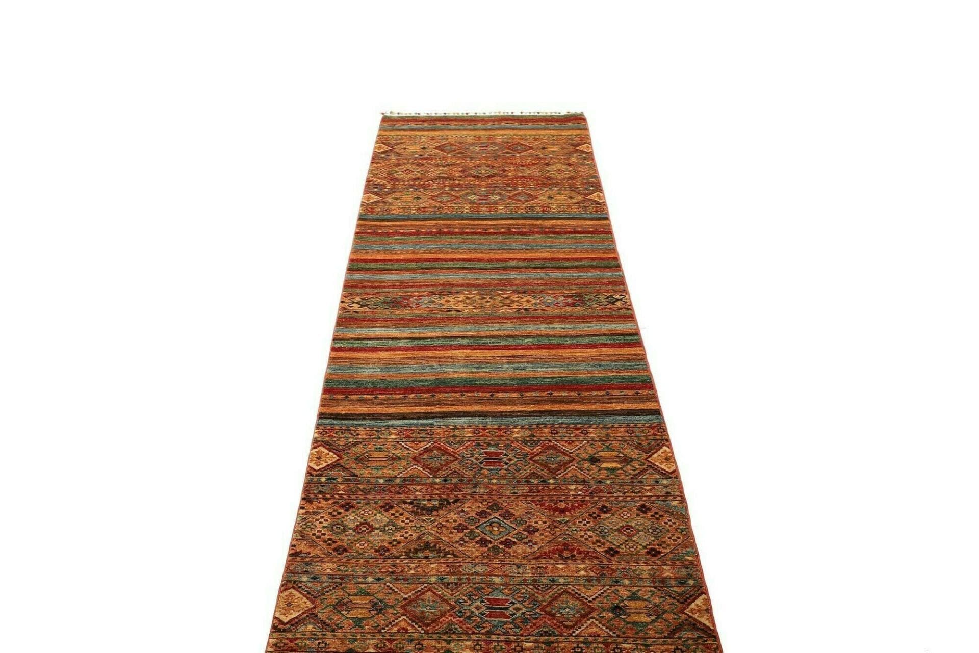 Handgeknüpfter Samarkand Orientteppich, 85 × 282 cm, Wolle