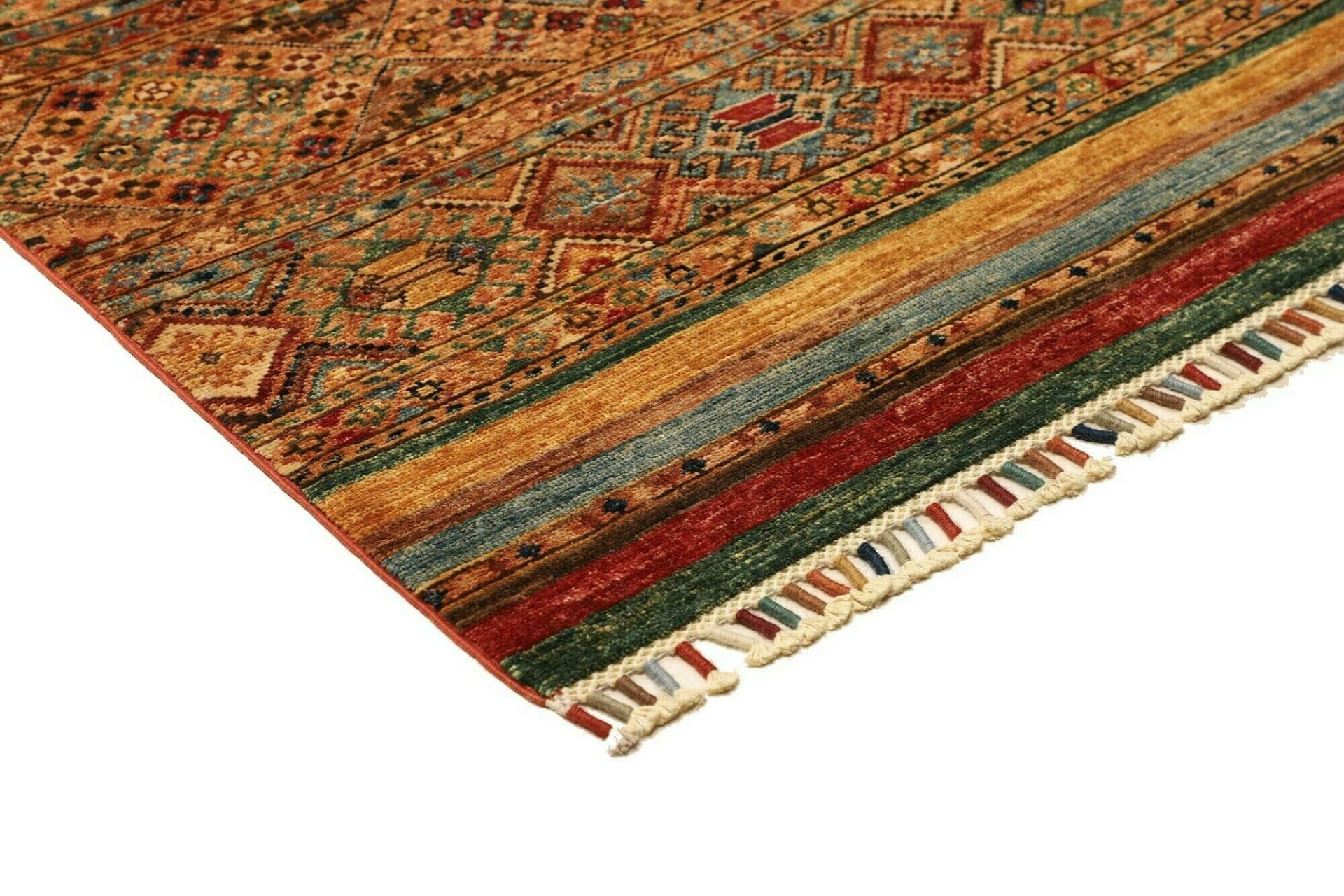 Handgeknüpfter Samarkand Orientteppich, 85 × 282 cm, Wolle