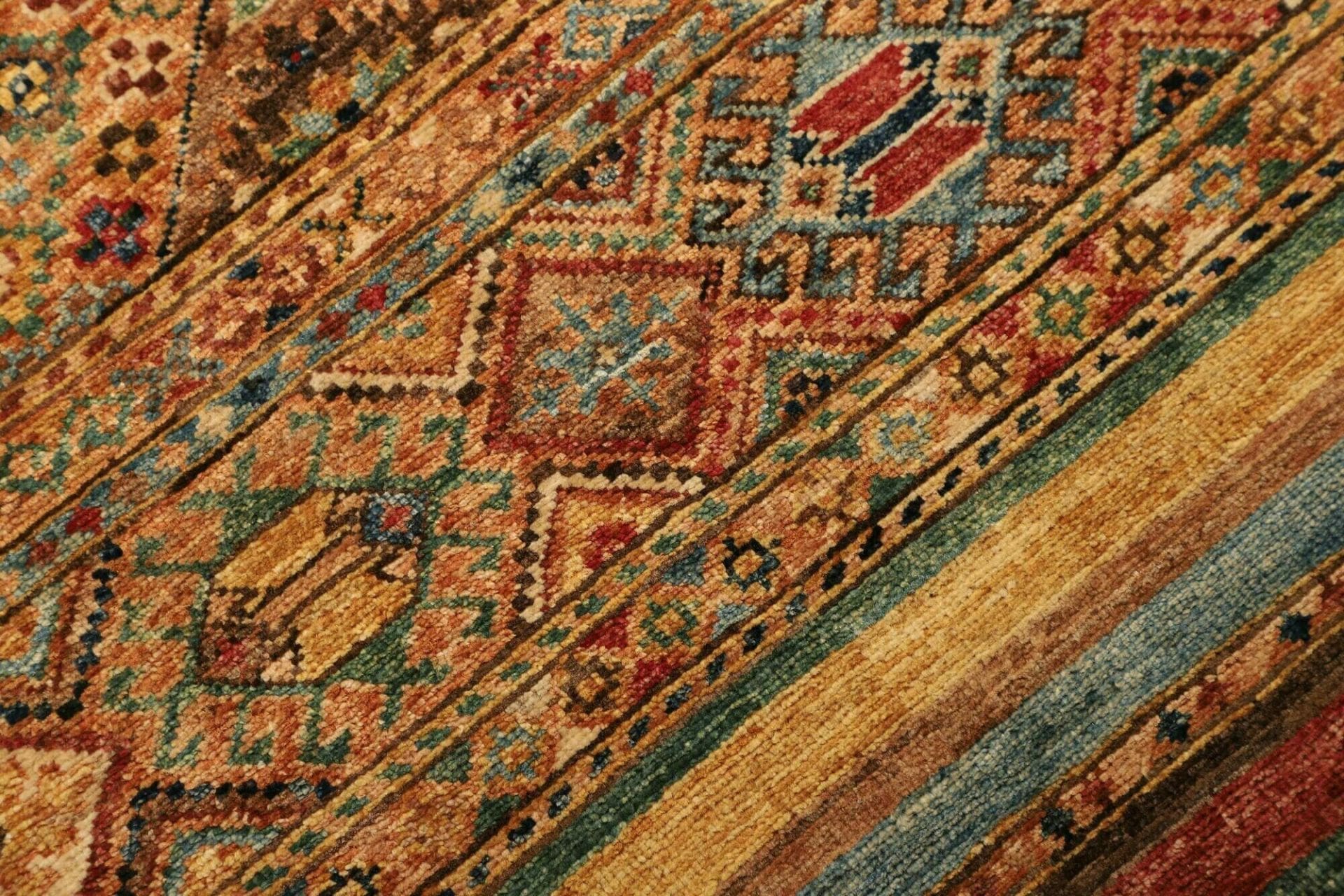 Handgeknüpfter Samarkand Orientteppich, 85 × 282 cm, Wolle