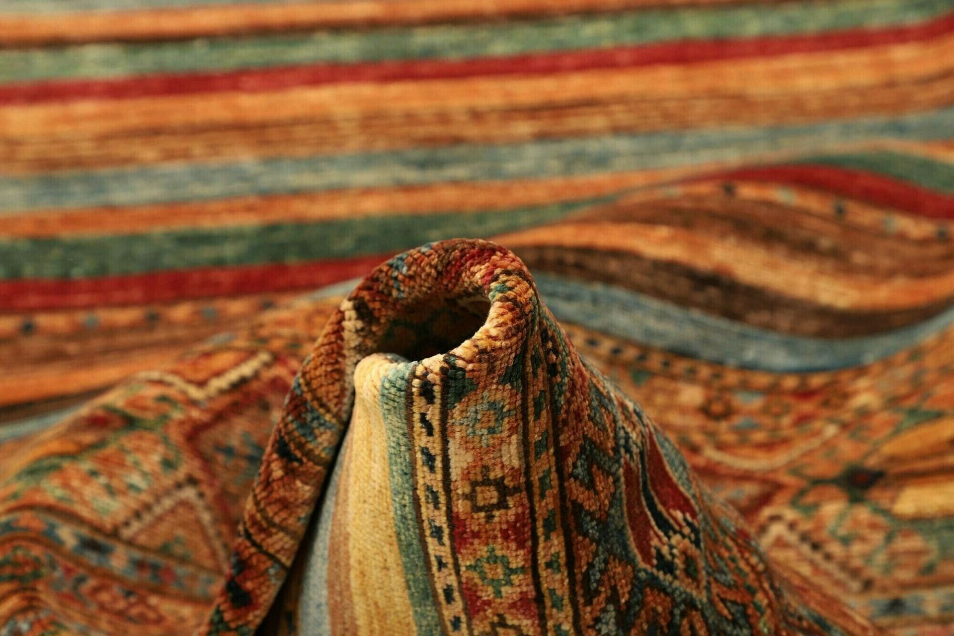 Handgeknüpfter Samarkand Orientteppich, 85 × 282 cm, Wolle