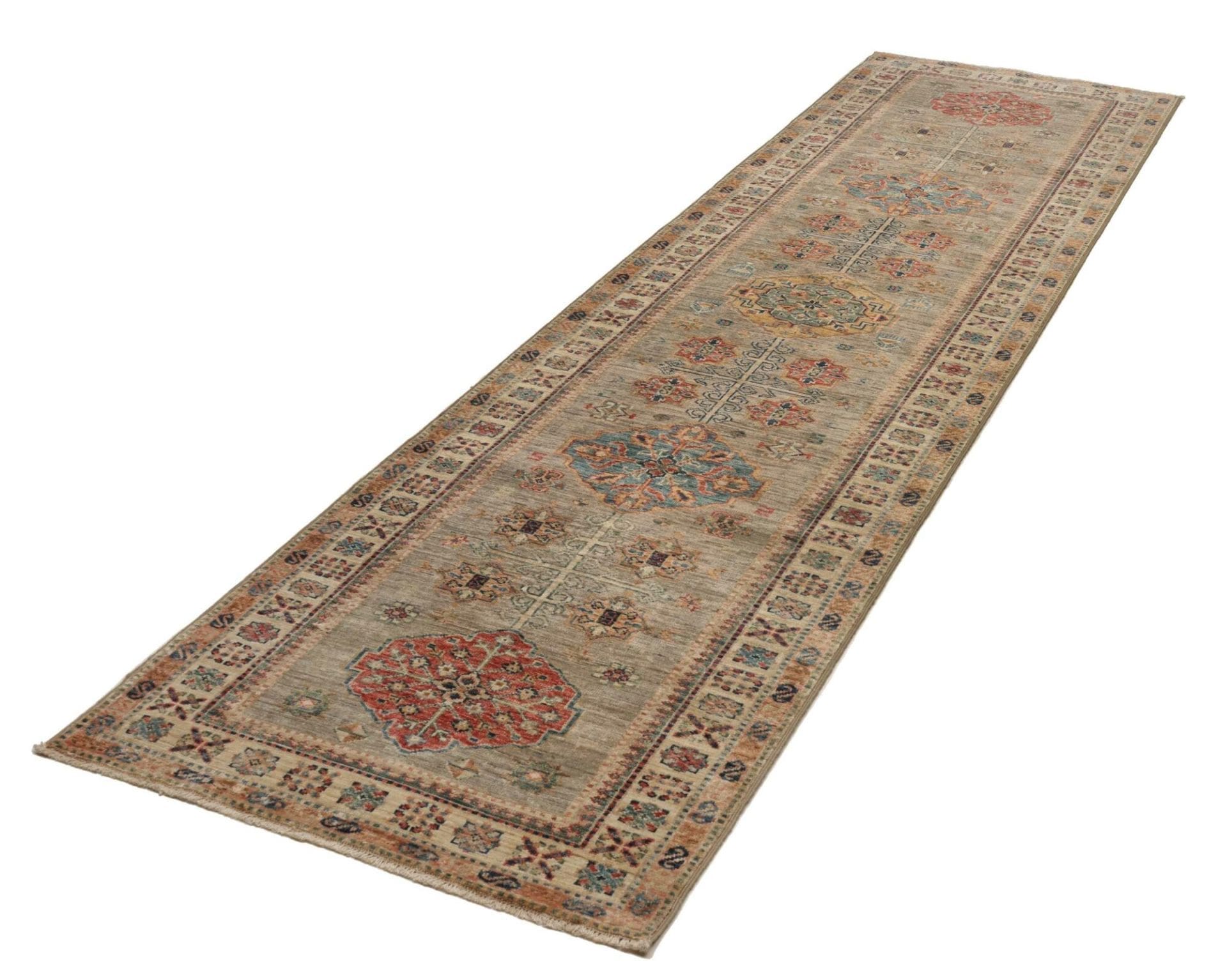 Kazak Orientteppich aus Pakistan, 86 × 298 cm