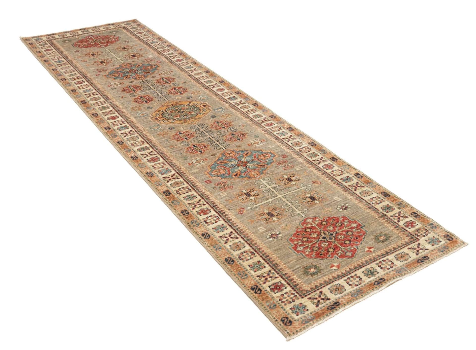 Kazak Orientteppich aus Pakistan, 86 × 298 cm