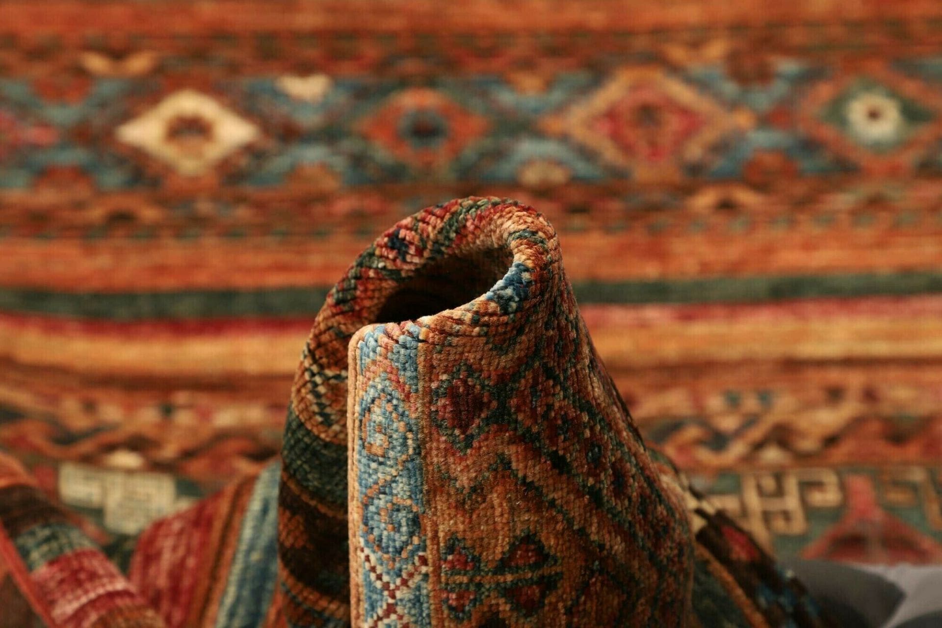 Handgeknüpfter Samarkand Orientteppich, 83 × 250 cm, Wolle