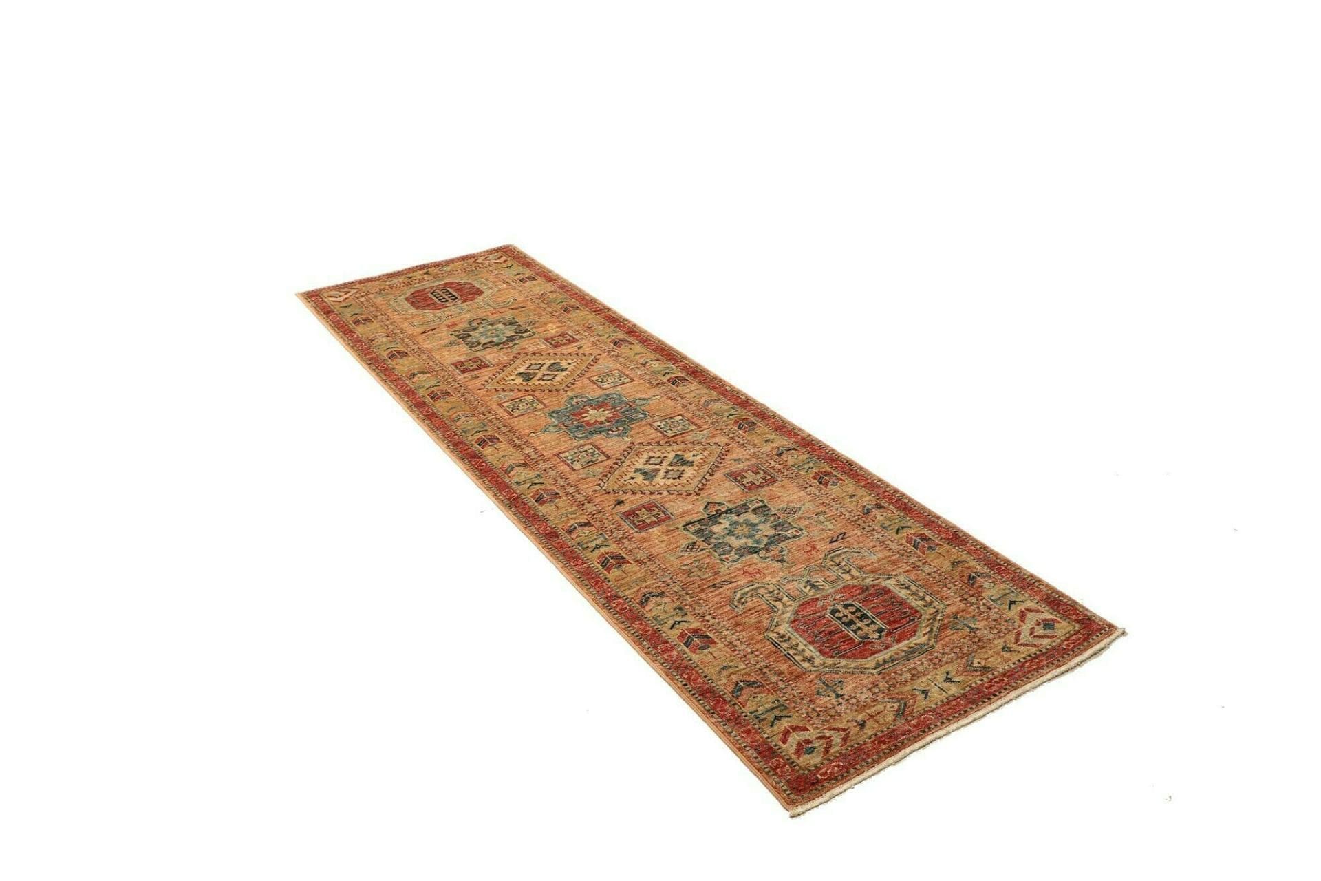 Kazak Orientteppich 77 × 251 cm aus Wolle, handgeknüpft