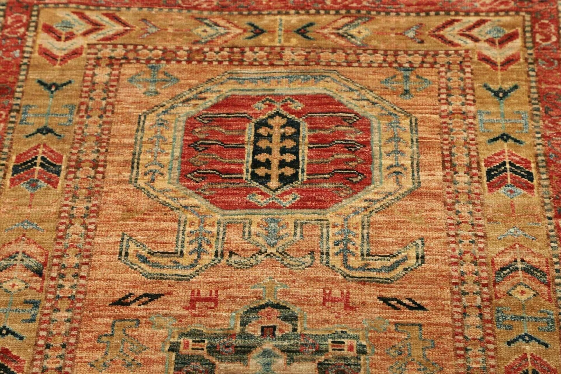 Kazak Orientteppich 77 × 251 cm aus Wolle, handgeknüpft