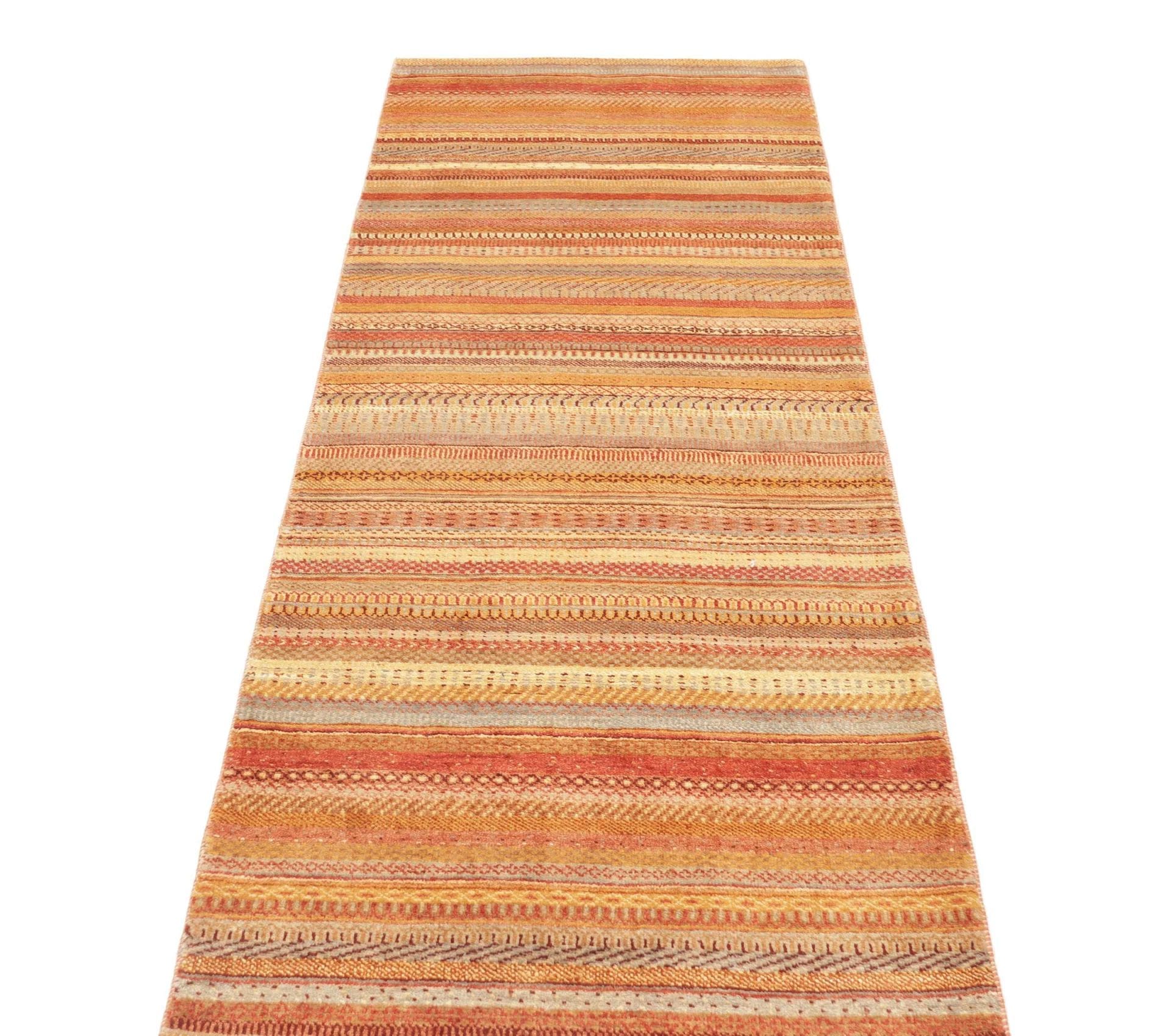Loribaft Orientteppich 82 × 246 cm aus Wolle, handgeknüpft