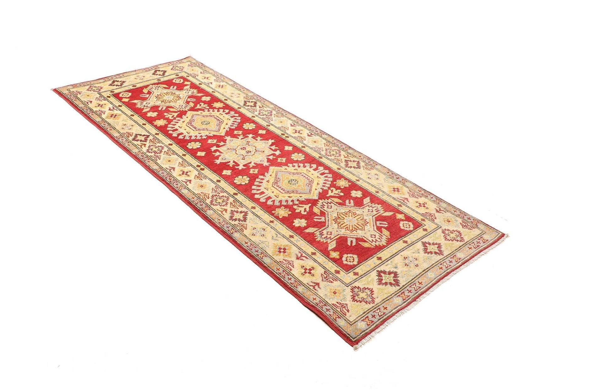 Kazak Orientteppich aus Pakistan, 85 × 203 cm