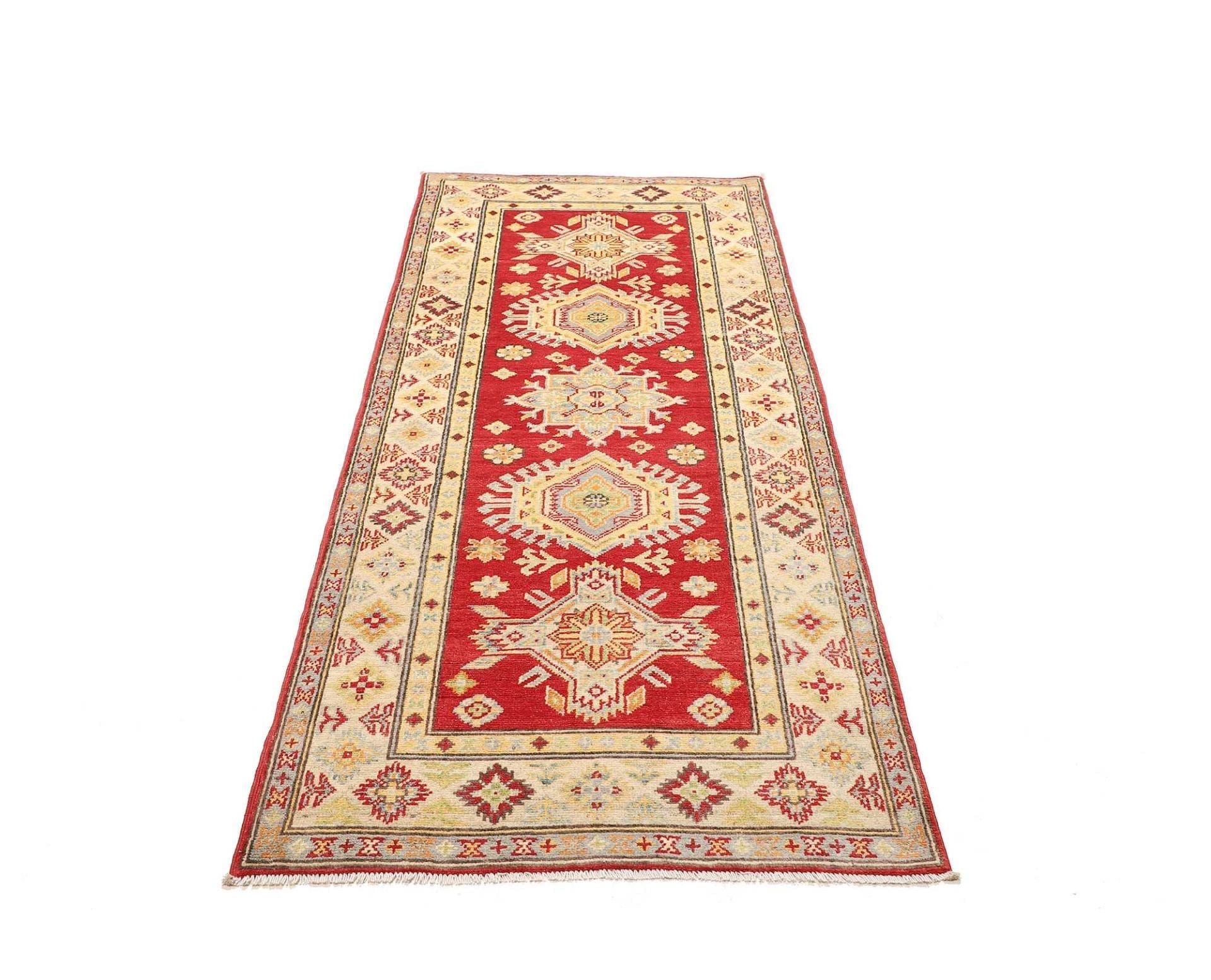 Kazak Orientteppich aus Pakistan, 85 × 203 cm