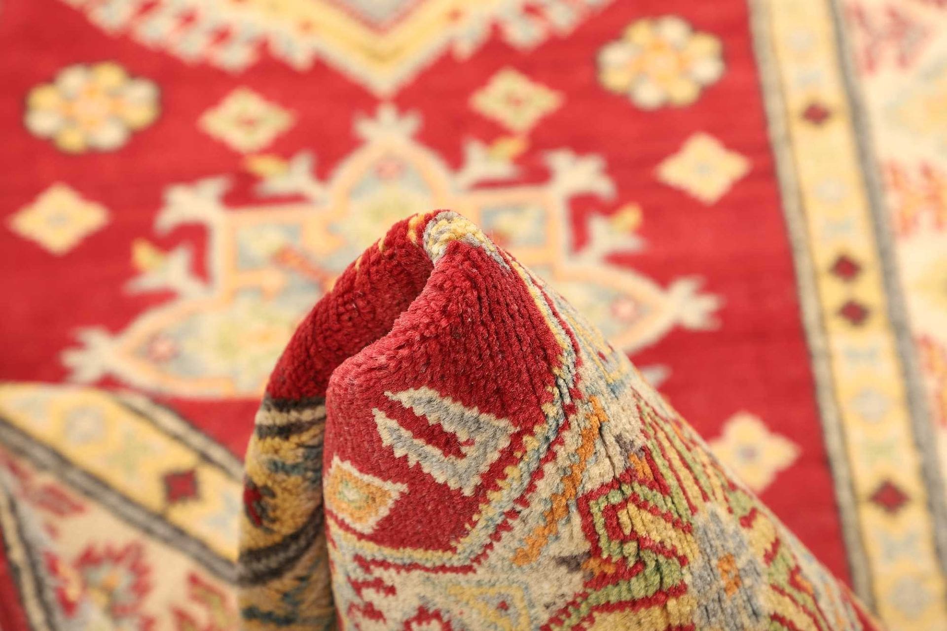 Kazak Orientteppich aus Pakistan, 85 × 203 cm
