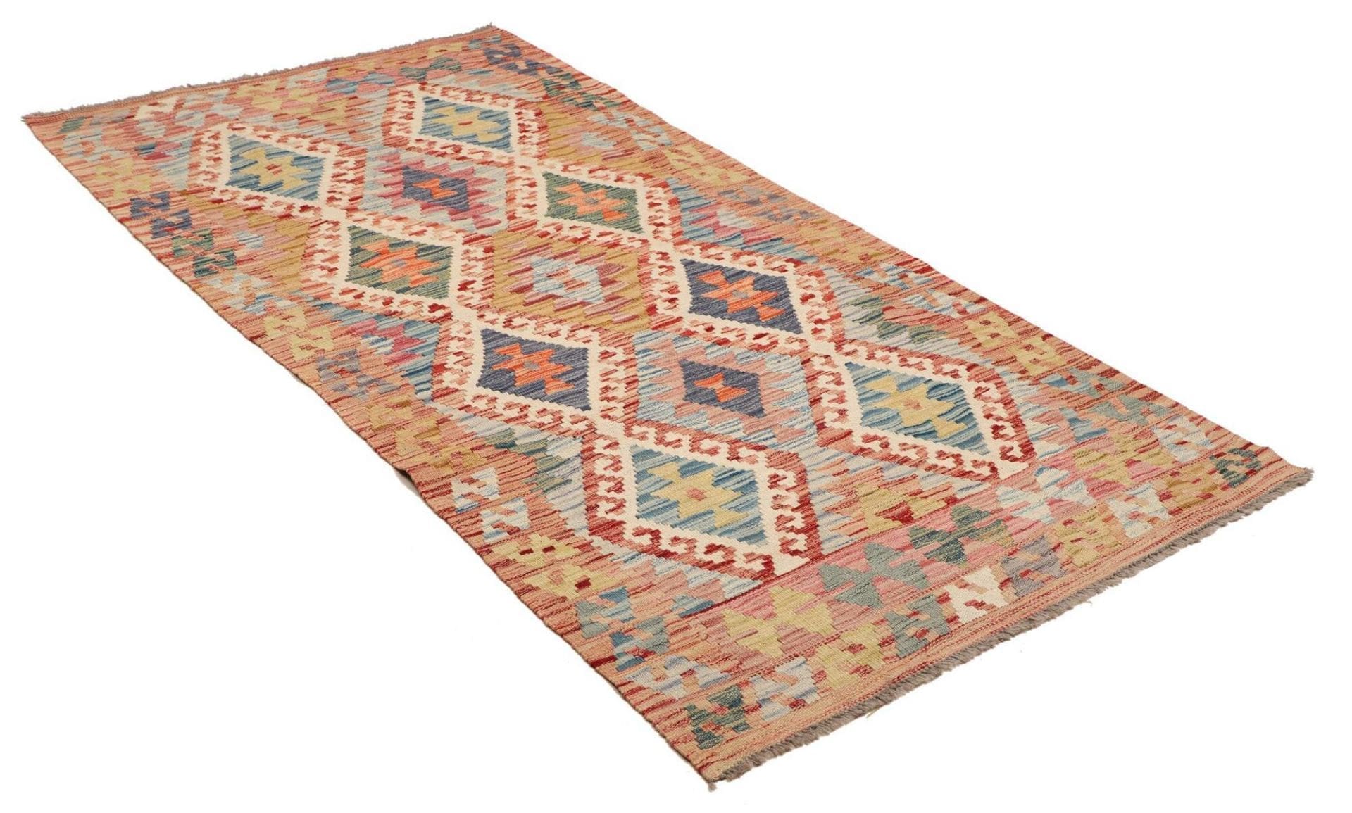 Handgewebter Kelim, 103 × 208 cm, Wolle