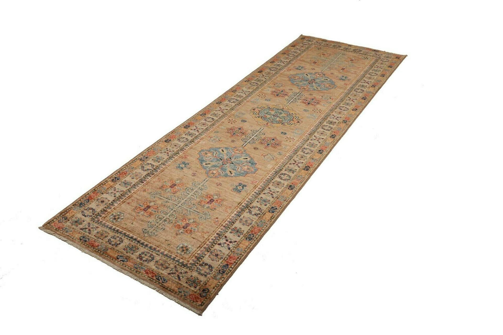Kazak Orientteppich 83 × 248 cm aus Wolle, handgeknüpft
