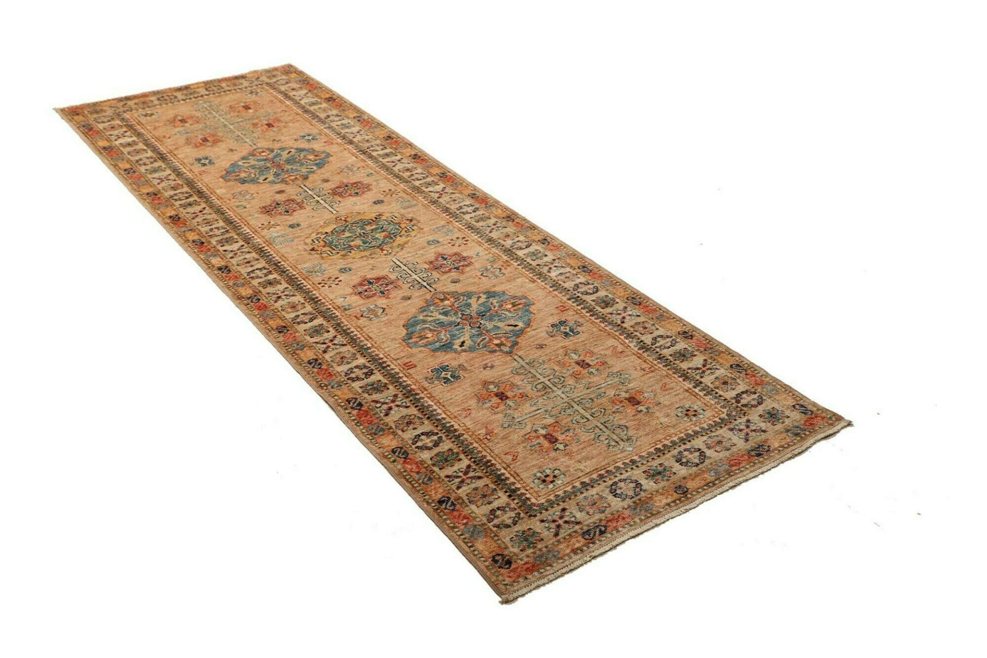 Kazak Orientteppich 83 × 248 cm aus Wolle, handgeknüpft