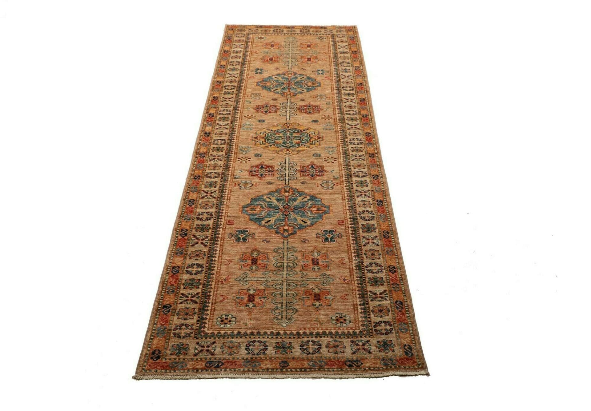 Kazak Orientteppich 83 × 248 cm aus Wolle, handgeknüpft