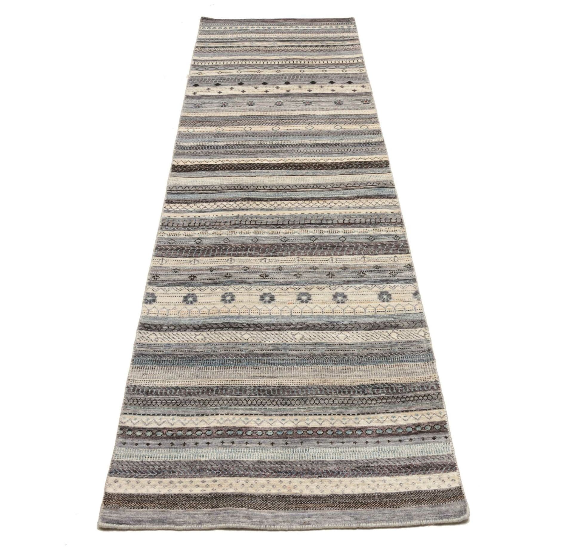 Loribaft Orientteppich 83 × 286 cm aus Wolle, handgeknüpft