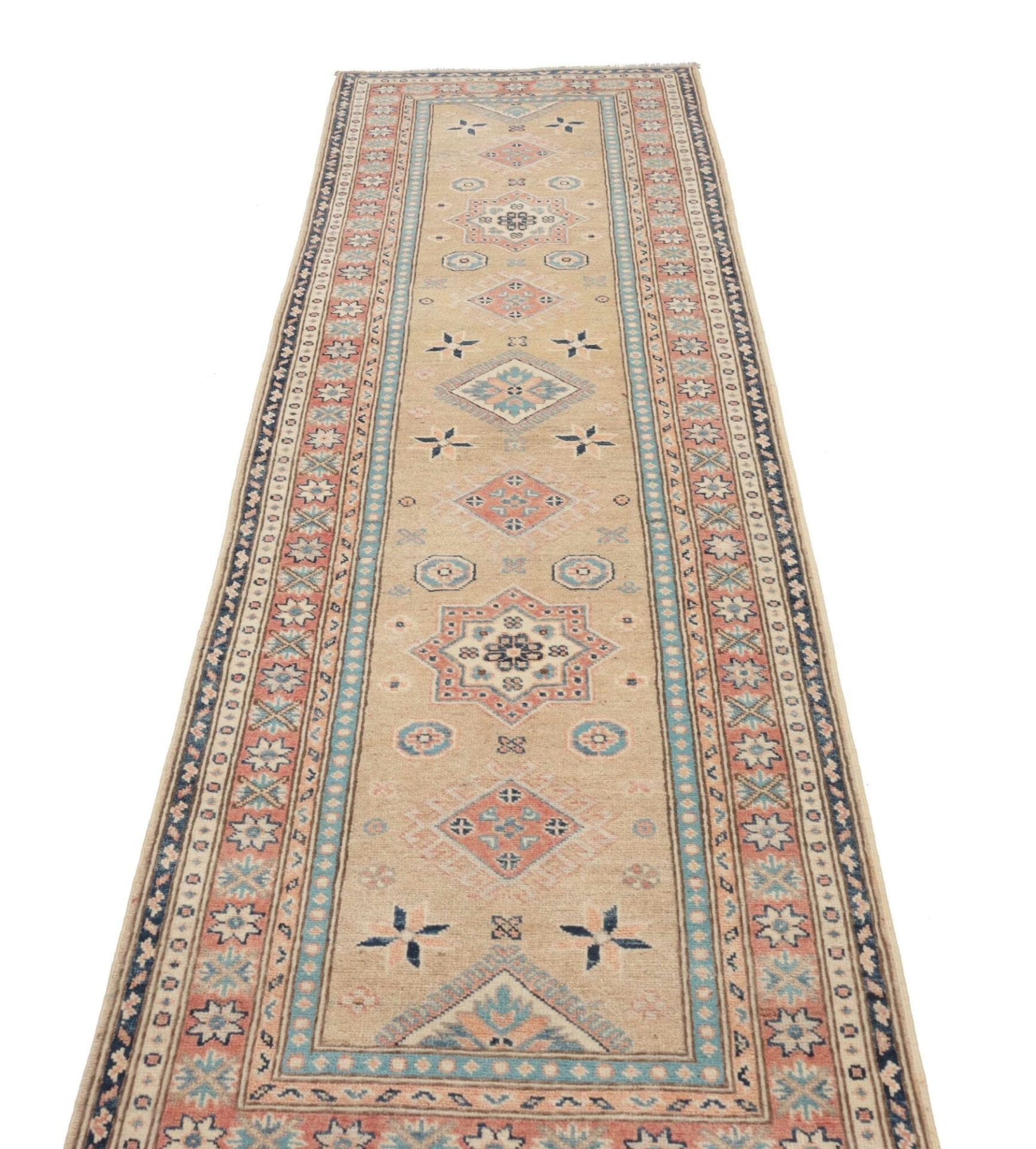 Handgeknüpfter Kazak Orientteppich 88 × 294 cm