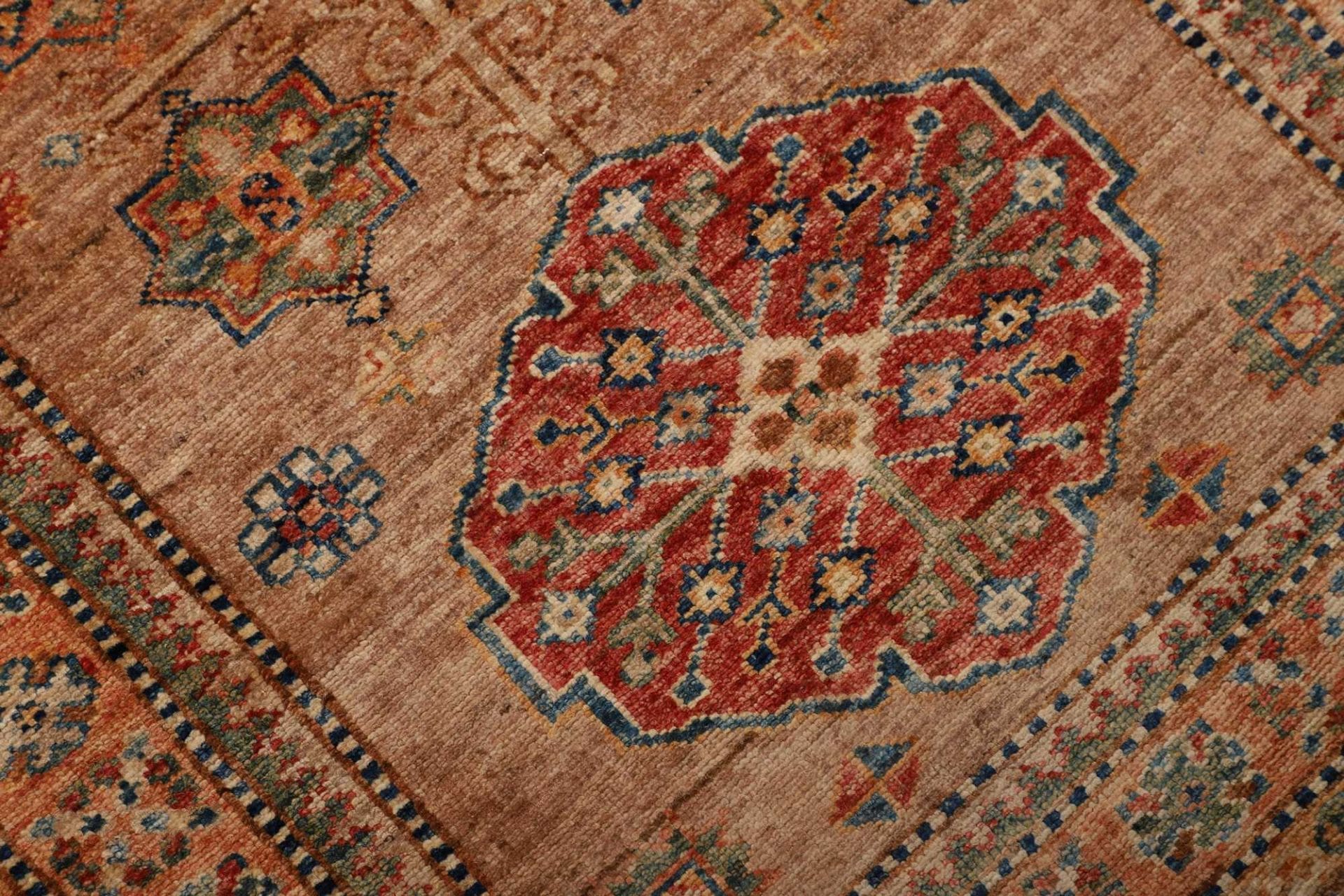 Kazak Orientteppich 85 × 300 cm aus Wolle, handgeknüpft