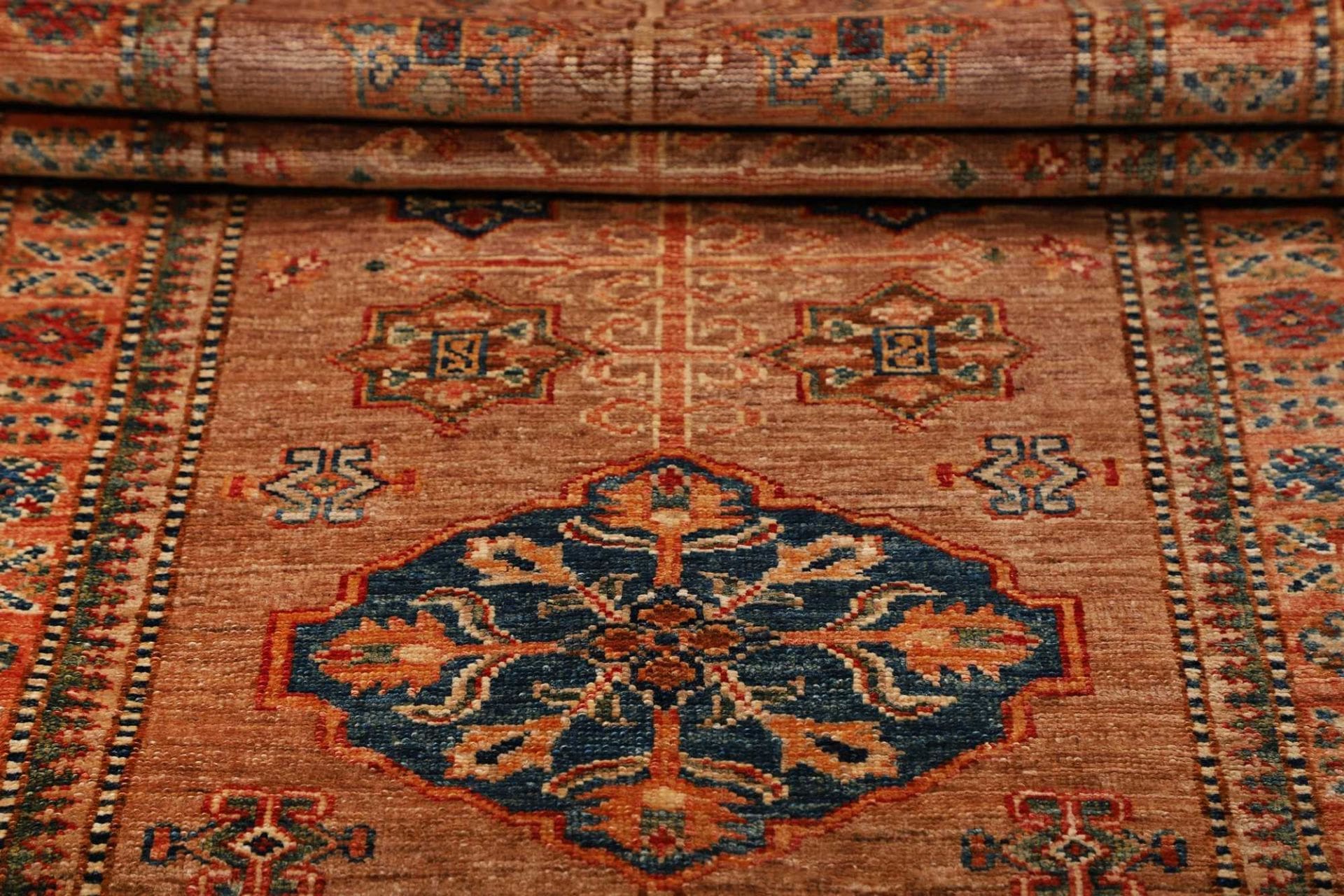 Kazak Orientteppich 85 × 300 cm aus Wolle, handgeknüpft