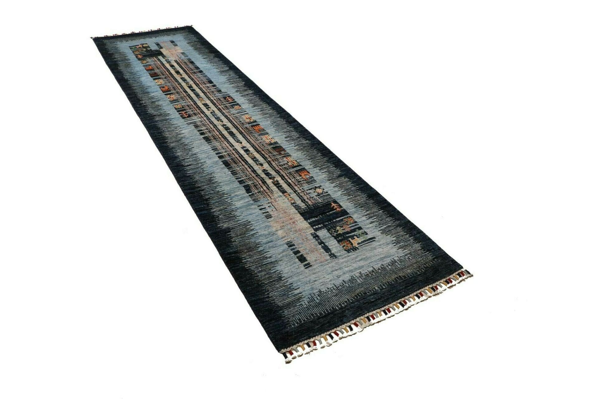 Gabbeh Orientteppich aus Pakistan, 78 × 296 cm