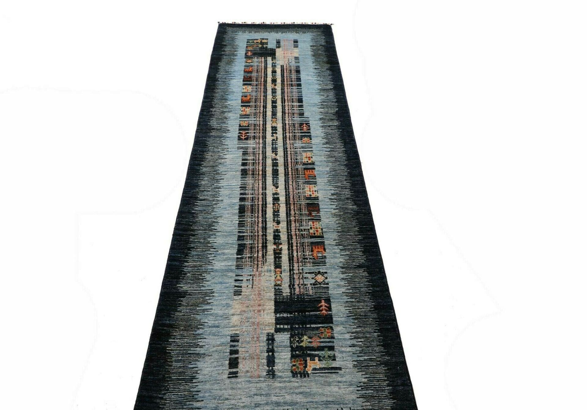 Gabbeh Orientteppich aus Pakistan, 78 × 296 cm